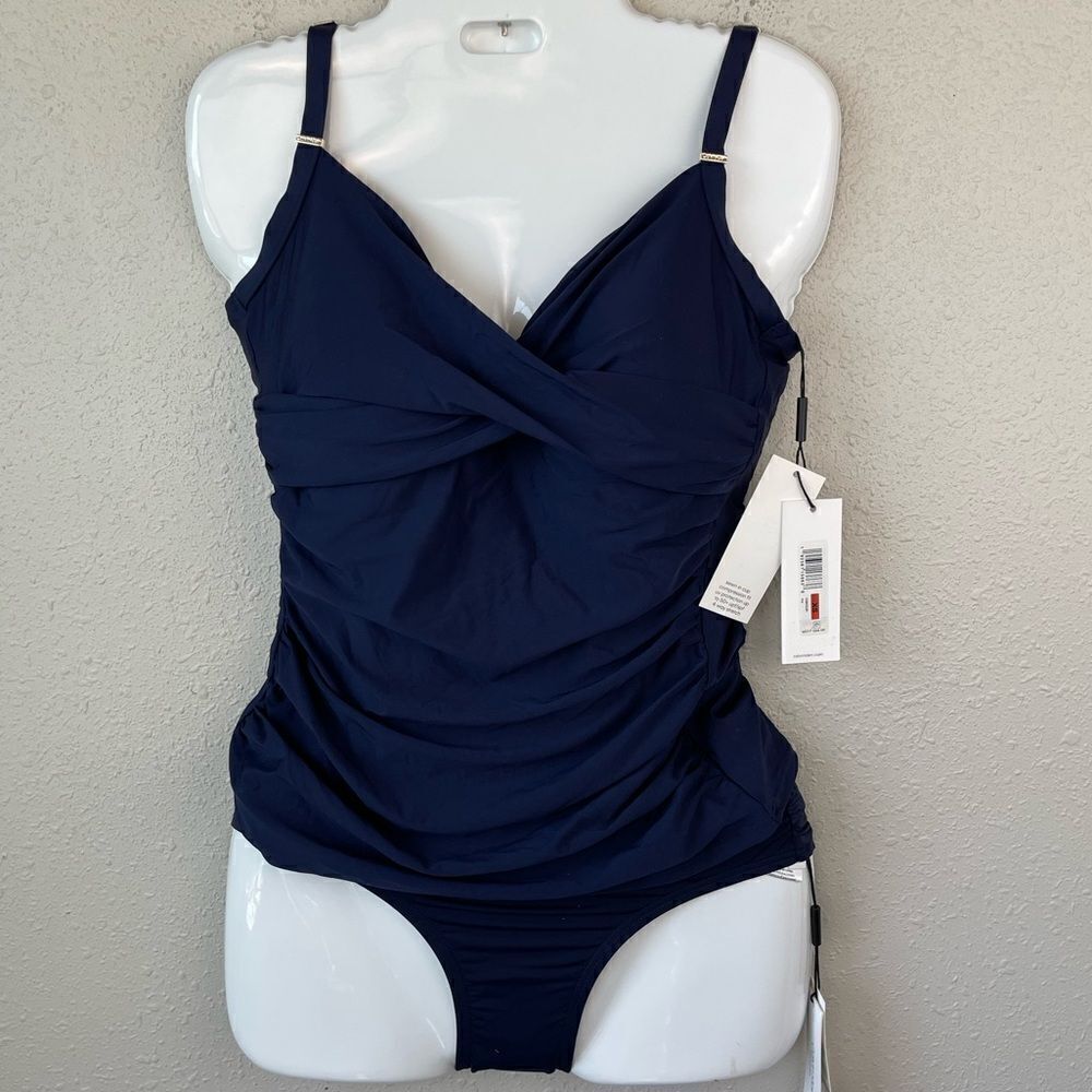 NWT Calvin Klein Tankini and Matching Swim Bottoms Size XS